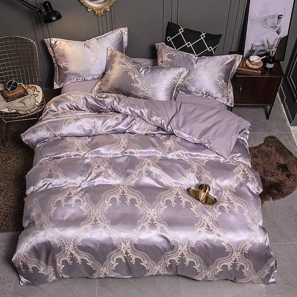 set home textile comfortable bedding purple bed linens duvet cover quilt sheet jacquard 4pcs sets
set home textile comfortable bedding purple bed linens duvet cover quilt sheet jacquard 4pcs sets