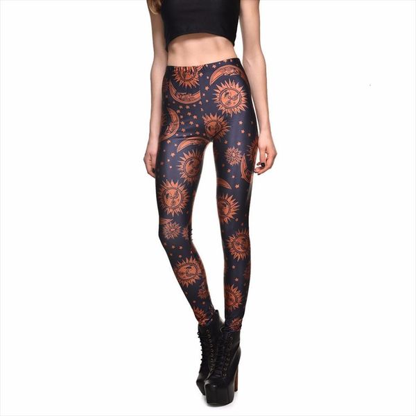 arrival cartoon moon amp women legging sun digital printed pants high waist slim fit leggins, Black
arrival cartoon moon amp women legging sun digital printed pants high waist slim fit leggins, Black