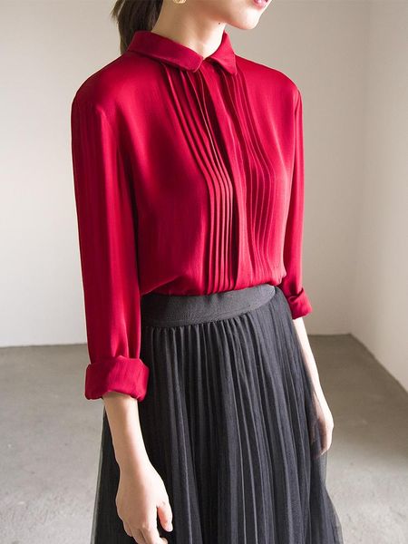 100% genuine silk blouses for women spring autumn 2021 female shirts office lady elegant woman blusas mujer zjt2428 women's &, White
100% genuine silk blouses for women spring autumn 2021 female shirts office lady elegant woman blusas mujer zjt2428 women's &, White