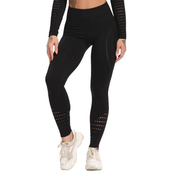 women's leggings women for fitness seamless hollow out workout gym sport high waist push up leggins female long pants, Black
women's leggings women for fitness seamless hollow out workout gym sport high waist push up leggins female long pants, Black