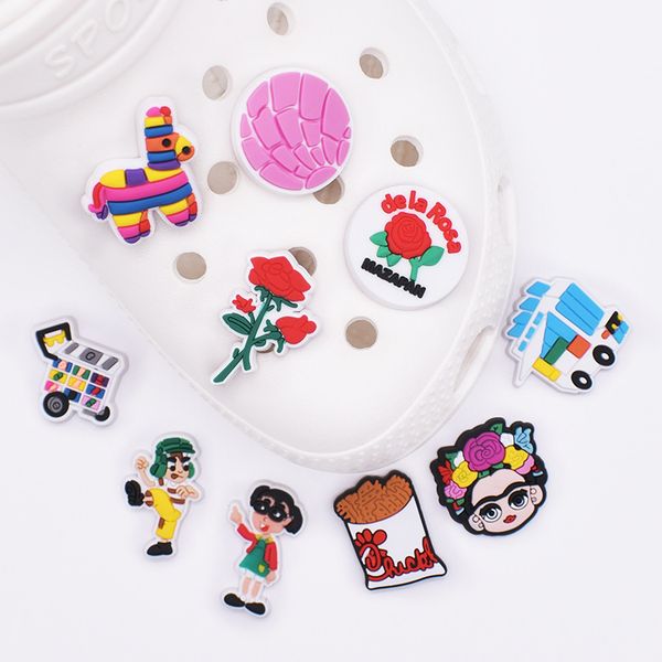 soft rubber catoon shoe decoration for croc charms clog bracelet wristband buckle charm gift shoes part accessories, White;pink
soft rubber catoon shoe decoration for croc charms clog bracelet wristband buckle charm gift shoes part accessories, White;pink