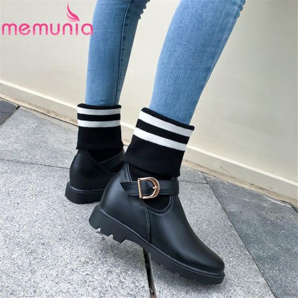 boots memunia 2021 arrival women ankle buckle round autumn med heels shoes fashion simple stretch big size 43, Black
boots memunia 2021 arrival women ankle buckle round autumn med heels shoes fashion simple stretch big size 43, Black