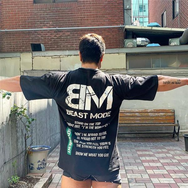 men's t-shirts short sleeve t-shirt, loose, fashionable, leisure, fitness, bodybuilding, , summer, 2021, White;black
men's t-shirts short sleeve t-shirt, loose, fashionable, leisure, fitness, bodybuilding, , summer, 2021, White;black