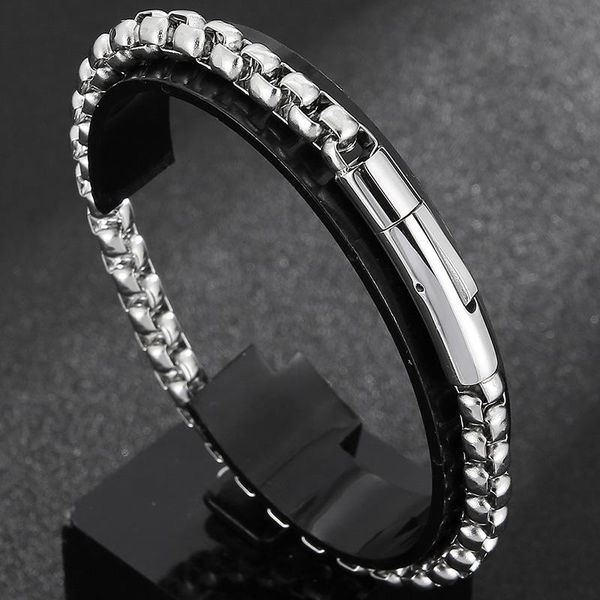 link, chain 6mm mens bracelet man golden black stainless steel boys bracelets on hand engraveable mannen armband jewellery accessories
link, chain 6mm mens bracelet man golden black stainless steel boys bracelets on hand engraveable mannen armband jewellery accessories