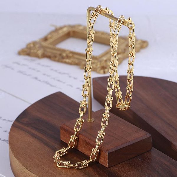 chains european and american frosty style simple u-shaped buckle chain fashion ladies necklaces, Silver
chains european and american frosty style simple u-shaped buckle chain fashion ladies necklaces, Silver