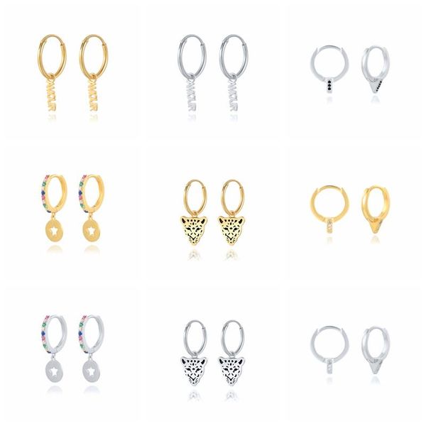 hoop & huggie canner color diamond star leopard head mama earrings for women 925 sterling silver hoops pendientes jewelry 2021 trend, Golden;silver
hoop & huggie canner color diamond star leopard head mama earrings for women 925 sterling silver hoops pendientes jewelry 2021 trend, Golden;silver