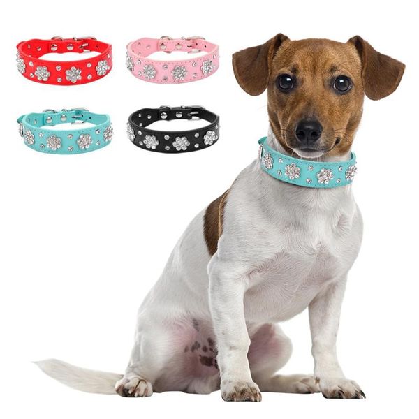 dog collars & leashes adjustable pet collar puppy diamond bling rhinestone leather cat neck strap necklace accessories
dog collars & leashes adjustable pet collar puppy diamond bling rhinestone leather cat neck strap necklace accessories