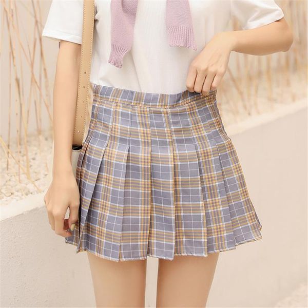 summer solid color plaid skirt high waist tennis skirts a-line pleated jk girls preppy style damier kilts 2xl, Black
summer solid color plaid skirt high waist tennis skirts a-line pleated jk girls preppy style damier kilts 2xl, Black