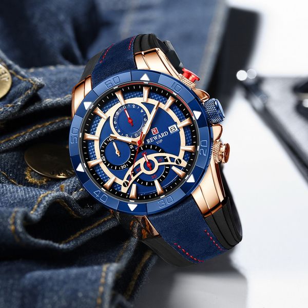 reward fashion blue men watches chronograph brand luxury waterproof quartz watch men 2021 new big dial sport wrist watchg, Slivery;brown
reward fashion blue men watches chronograph brand luxury waterproof quartz watch men 2021 new big dial sport wrist watchg, Slivery;brown