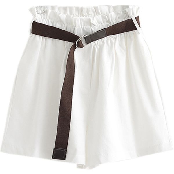 korean simple solid summer with belt 2021 high waist slim loose green women black paperbag shorts, White;black
korean simple solid summer with belt 2021 high waist slim loose green women black paperbag shorts, White;black