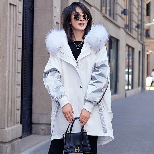 women's fur & faux fashion removable sent to overcome the female 2021 winter in raccoon collars on coat bladder, Black
women's fur & faux fashion removable sent to overcome the female 2021 winter in raccoon collars on coat bladder, Black