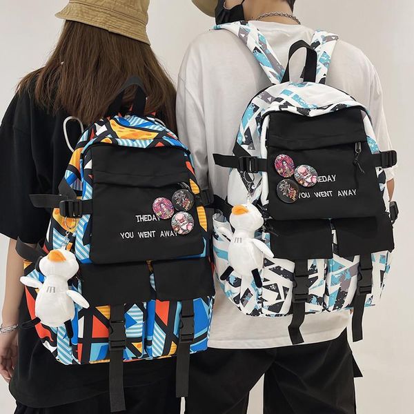 backpack school bag female 2021 graffiti fashion brand high-capacity student high trend
backpack school bag female 2021 graffiti fashion brand high-capacity student high trend