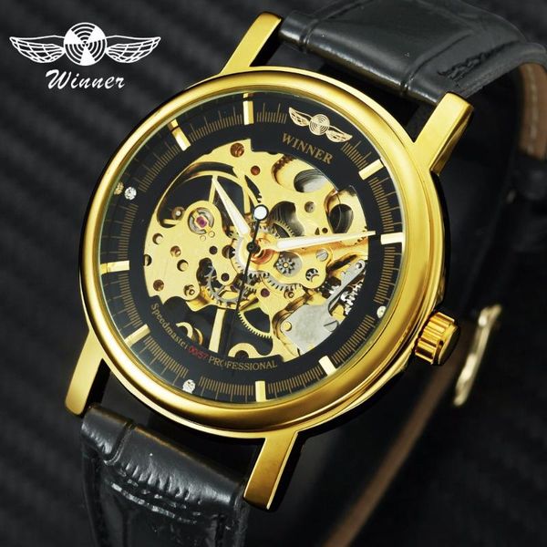 official sports dress mechanical watch men leather strap gold skeleton dial fashion casual mens watches wristwatches, Slivery;brown
official sports dress mechanical watch men leather strap gold skeleton dial fashion casual mens watches wristwatches, Slivery;brown