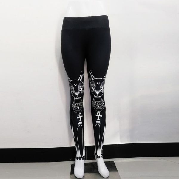 women's leggings autumn nine-point pants fashion casual sports style yoga training fitness home pure color cat printed, Black
women's leggings autumn nine-point pants fashion casual sports style yoga training fitness home pure color cat printed, Black