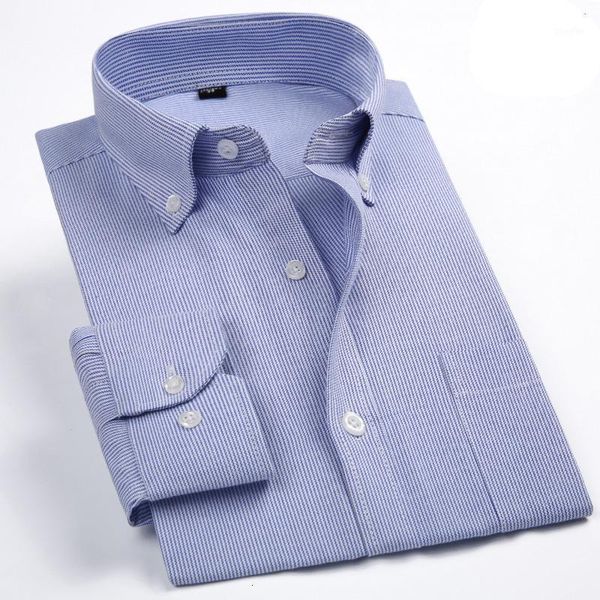 Men Oxford Shirt Striped Dress Shirts with Left Chest Pocket Long Sleeve Male Casual Regular-fit Tops Button Down Shirts1, White;black
Men Oxford Shirt Striped Dress Shirts with Left Chest Pocket Long Sleeve Male Casual Regular-fit Tops Button Down Shirts1, White;black