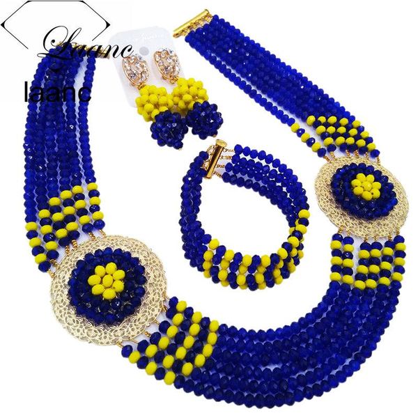 earrings & necklace latest royal blue yellow beaded african beads jewelry set for brides bridesmaids wedding bridal sets sphjz026, Silver
earrings & necklace latest royal blue yellow beaded african beads jewelry set for brides bridesmaids wedding bridal sets sphjz026, Silver