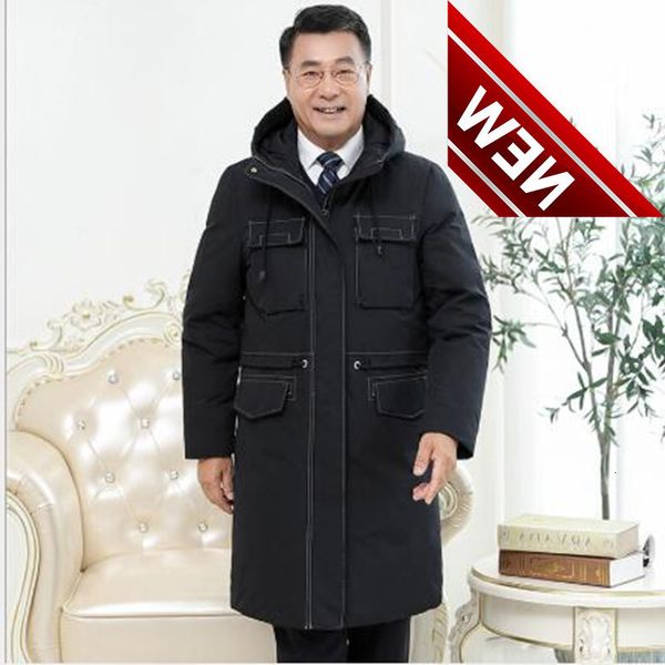 middle-aged and elderly down jacket men medium length for thicken your coat to keep it warm, Black
middle-aged and elderly down jacket men medium length for thicken your coat to keep it warm, Black