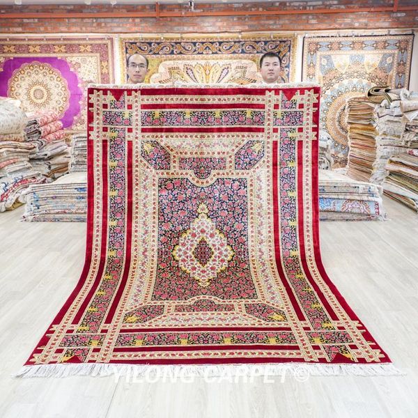 carpets 6'x9' living room red rose handmade carpet vantage traditional hereke chinese silk rug (zqg027a)
carpets 6'x9' living room red rose handmade carpet vantage traditional hereke chinese silk rug (zqg027a)