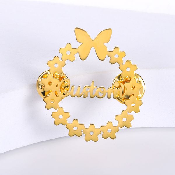 custom brooch butterfly pin customizable company badges jewelry initial text lapel pins stainless steel name brooches for women, Gray
custom brooch butterfly pin customizable company badges jewelry initial text lapel pins stainless steel name brooches for women, Gray