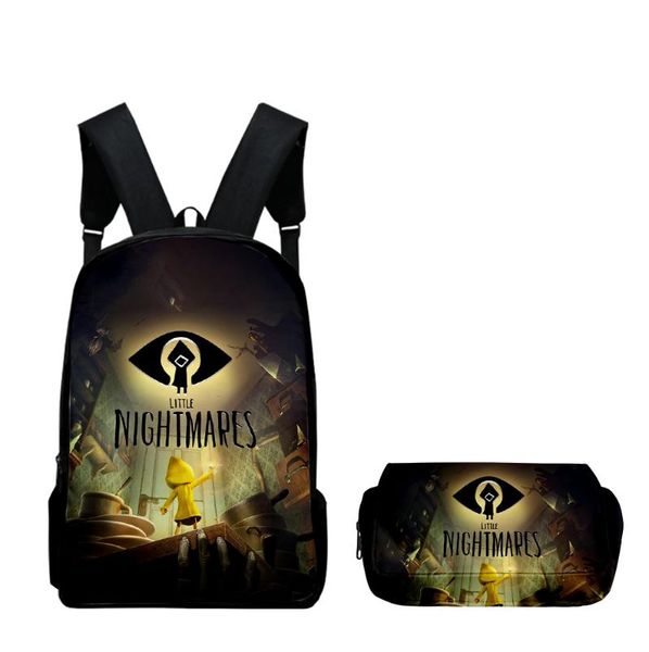 backpack 2021 little nightmares school set 2 pieces boys girls backpacks travel crossbody bag pencil case children 3d
backpack 2021 little nightmares school set 2 pieces boys girls backpacks travel crossbody bag pencil case children 3d