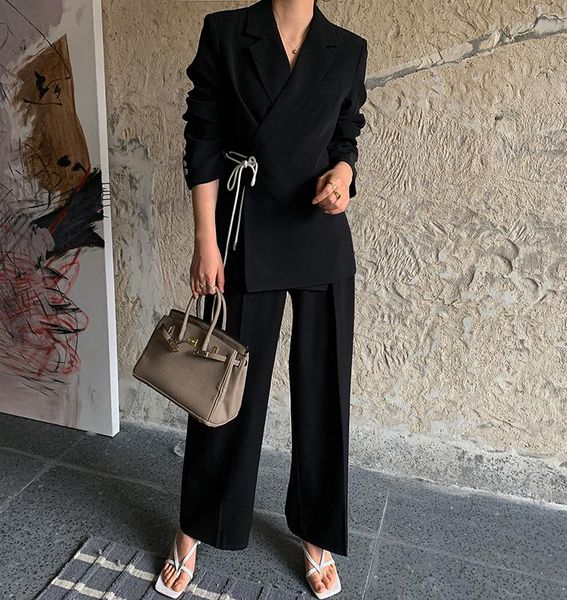women's suits & blazers 2021 show thin black design sense small business suit coat female trend 04, White;black
women's suits & blazers 2021 show thin black design sense small business suit coat female trend 04, White;black