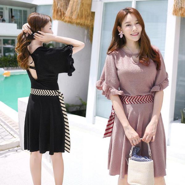 est swimwear ladies 3 pieces swimsuit belt flat pants dress skirt cover belly solid bathing suit swimming women suits 5x one-piece
est swimwear ladies 3 pieces swimsuit belt flat pants dress skirt cover belly solid bathing suit swimming women suits 5x one-piece