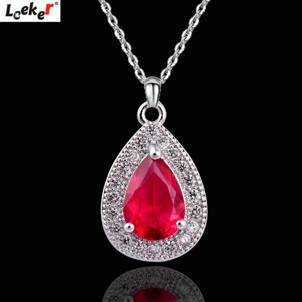pendant necklaces leeker waterdrop necklace silver color chain green red white blue zircon drop jewelry 159 lk8
pendant necklaces leeker waterdrop necklace silver color chain green red white blue zircon drop jewelry 159 lk8