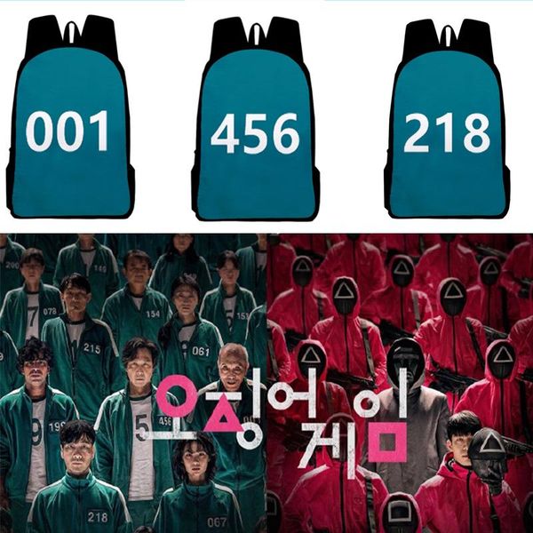 backpack squid game bag women's school for girl korea tv female sports 2021
backpack squid game bag women's school for girl korea tv female sports 2021