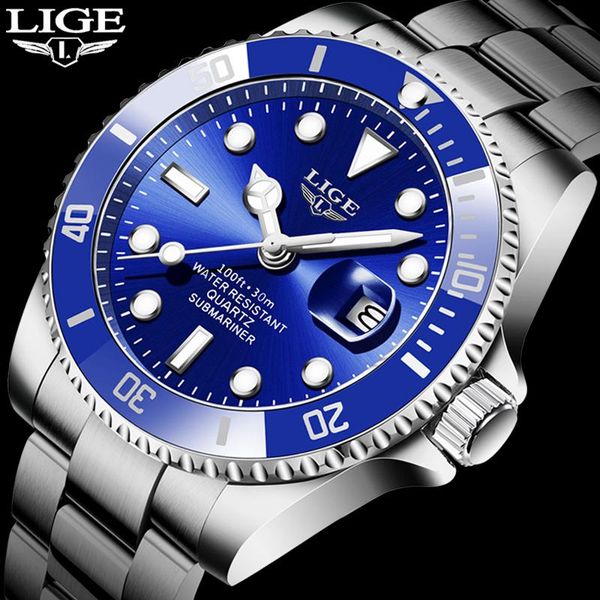wristwatches lige fashion diver watch men waterproof date clock gold blue watches mens quartz wristwatch relogio masculino, Slivery;brown
wristwatches lige fashion diver watch men waterproof date clock gold blue watches mens quartz wristwatch relogio masculino, Slivery;brown