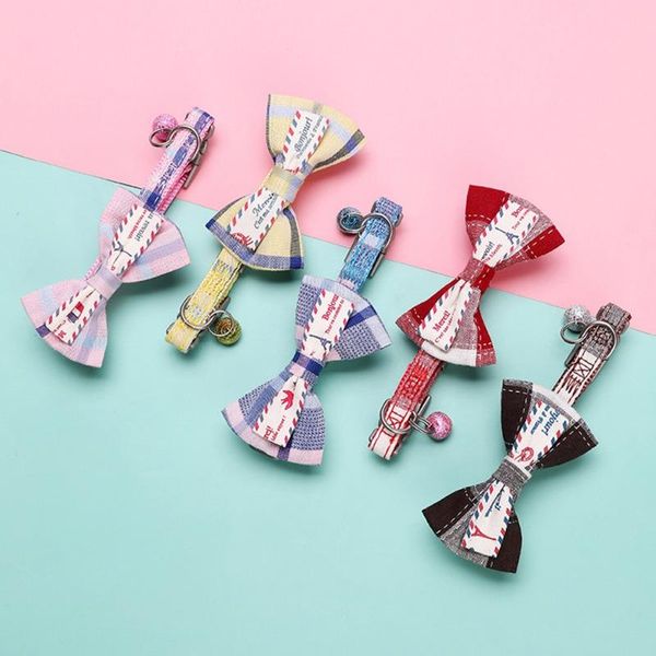 cat collars & leads 1pc detachable collar with bow and bell, cute check pattern adjustable safety buckle cats tie pet supplies accessories
cat collars & leads 1pc detachable collar with bow and bell, cute check pattern adjustable safety buckle cats tie pet supplies accessories