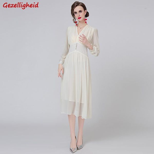casual dresses gezelligheid 2021 autumn runway fashion elegant french puff sleeve temperament v-neck long party beige white midi dress, Black;gray
casual dresses gezelligheid 2021 autumn runway fashion elegant french puff sleeve temperament v-neck long party beige white midi dress, Black;gray