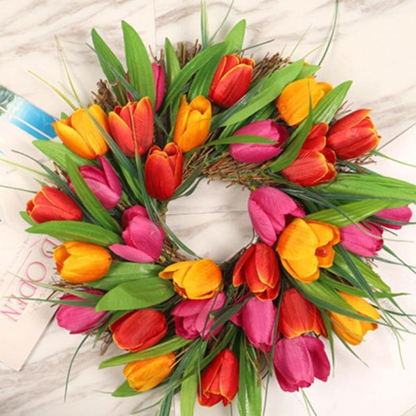 decorative flowers & wreaths tulip wreath flower for front door fall autumn wedding wall indoor outdoor decor home
decorative flowers & wreaths tulip wreath flower for front door fall autumn wedding wall indoor outdoor decor home