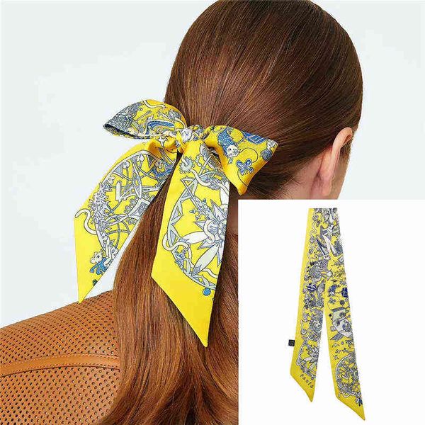 twilly silk scarf women luxury hair band fashion female handbag handle ribbon designer long neck scarf shawl 2021 y1108, Blue;gray
twilly silk scarf women luxury hair band fashion female handbag handle ribbon designer long neck scarf shawl 2021 y1108, Blue;gray