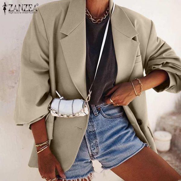 women's jackets zanzea women suit 2021 fashion ladies office wear casual solid coat and autumn female double-breasted suits plus size, Black;brown
women's jackets zanzea women suit 2021 fashion ladies office wear casual solid coat and autumn female double-breasted suits plus size, Black;brown