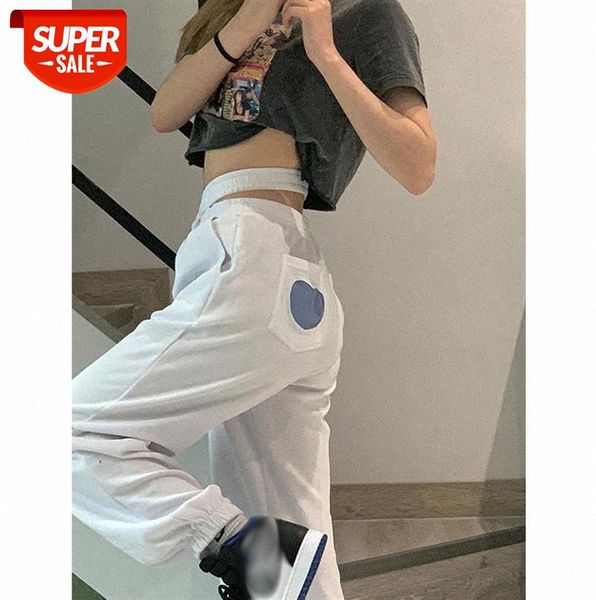 fashionable western style korean high-waisted meat-covering loose straight-leg love pocket casual sports trousers #9t9s, Black;gray
fashionable western style korean high-waisted meat-covering loose straight-leg love pocket casual sports trousers #9t9s, Black;gray