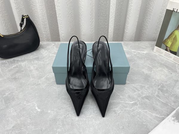 2022pink sandals pointed toe slingback in pumps cat heel triangle buckle back empty mesh shoes high-heeled sandals matching box, Black
2022pink sandals pointed toe slingback in pumps cat heel triangle buckle back empty mesh shoes high-heeled sandals matching box, Black