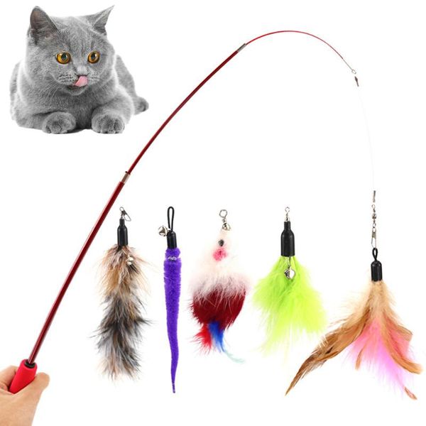 5pcs retractable cat feather toy set interactive pet accessories products teaser wand for kitten toys
5pcs retractable cat feather toy set interactive pet accessories products teaser wand for kitten toys