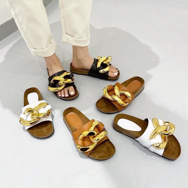 slippers fashion brand slipper big chain buckle summer beach slides ladies casual outdoor home open toe flip flop, Black
slippers fashion brand slipper big chain buckle summer beach slides ladies casual outdoor home open toe flip flop, Black
