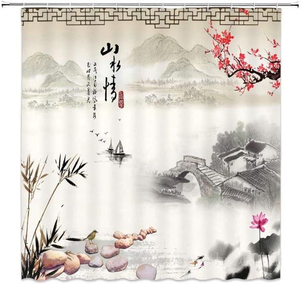 shower curtains red plum blossom curtain asian decor flower bamboo lotus misty mountains oriental art chinese traditional ink landscape 
shower curtains red plum blossom curtain asian decor flower bamboo lotus misty mountains oriental art chinese traditional ink landscape