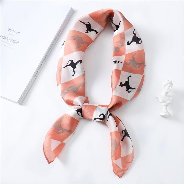 scarves 2021 summer square silk women neck scarf luxury horse plaid hair band shawl lady wraps head neckerchief ring tie 70*70cm, Blue;gray
scarves 2021 summer square silk women neck scarf luxury horse plaid hair band shawl lady wraps head neckerchief ring tie 70*70cm, Blue;gray