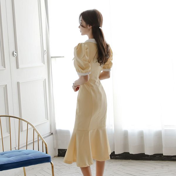 casual dresses summer korean yellow women single breasted bodycon puff sleeve pencil slim peter pan collar 331x, Black;gray
casual dresses summer korean yellow women single breasted bodycon puff sleeve pencil slim peter pan collar 331x, Black;gray