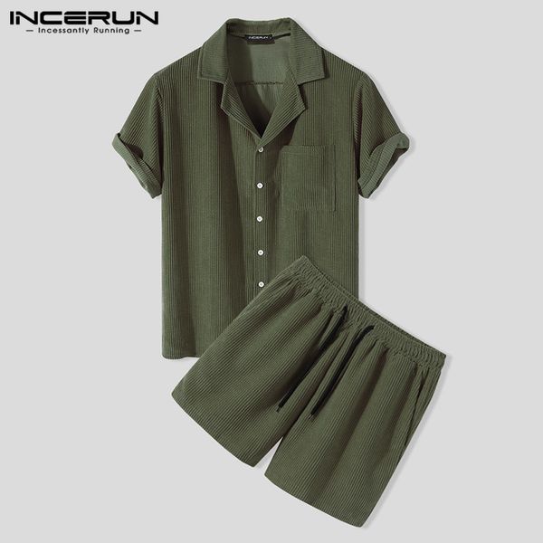 effen men incerun fashion short mouwen revers shirts shorts leisure curduroy suits vinatge heren sets s-5xl, Gray
effen men incerun fashion short mouwen revers shirts shorts leisure curduroy suits vinatge heren sets s-5xl, Gray