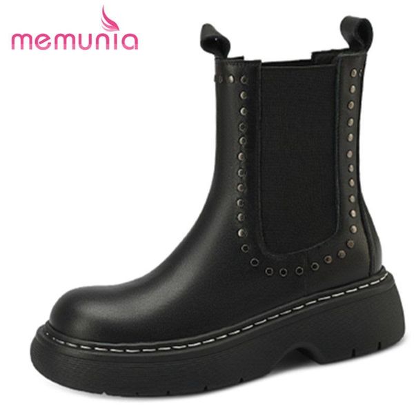 boots memunia genuine leather shoes platform square heels ankle elastic band fashion casual women winter, Black
boots memunia genuine leather shoes platform square heels ankle elastic band fashion casual women winter, Black