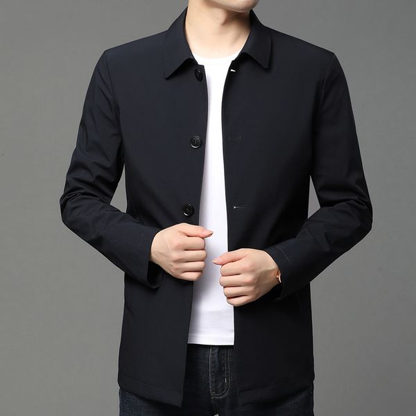 2021 spring autumn men's casual coat, young middle-aged loose lapel et, medium and long windbreaker, Black
2021 spring autumn men's casual coat, young middle-aged loose lapel et, medium and long windbreaker, Black