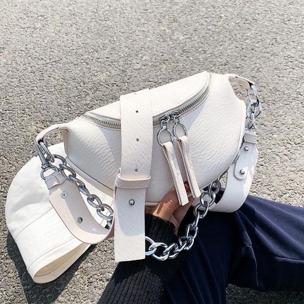 waist bags fashion silver chain design pu leather crossbody for women 2021 white shoulder messenger handbags small chest bag travel
waist bags fashion silver chain design pu leather crossbody for women 2021 white shoulder messenger handbags small chest bag travel