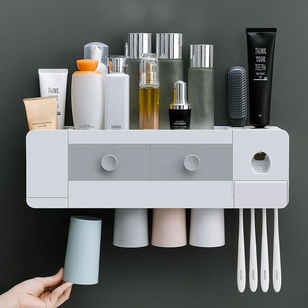 toothbrush holders magnetic attraction holder automatic toothpaste dispenser multifunction punch bathroom accessories sets
toothbrush holders magnetic attraction holder automatic toothpaste dispenser multifunction punch bathroom accessories sets