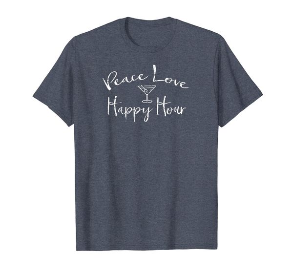 peace love happy hour t-shirt apparel martini bar, White;black
peace love happy hour t-shirt apparel martini bar, White;black