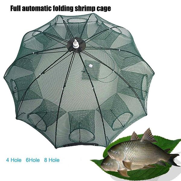 fishing accessories strengthened 4-8 holes automatic net shrimp cage nylon foldable fish trap cast fold crab network
fishing accessories strengthened 4-8 holes automatic net shrimp cage nylon foldable fish trap cast fold crab network