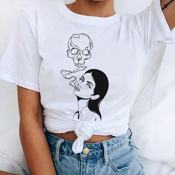 fashion smoking line hand painted women t shirts ouge print female 90s vouge tee amp, White
fashion smoking line hand painted women t shirts ouge print female 90s vouge tee amp, White