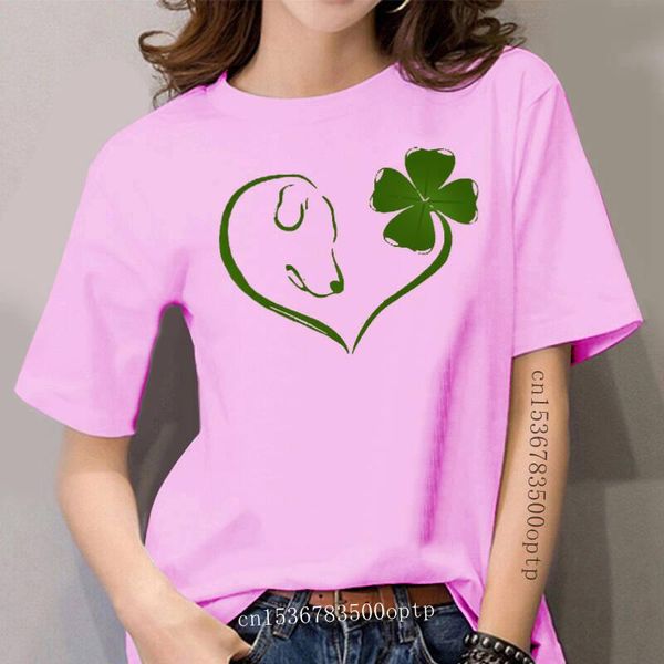 women's t-shirt women funny t shirt fashion tshirt dog and four leaf clover heart, White
women's t-shirt women funny t shirt fashion tshirt dog and four leaf clover heart, White